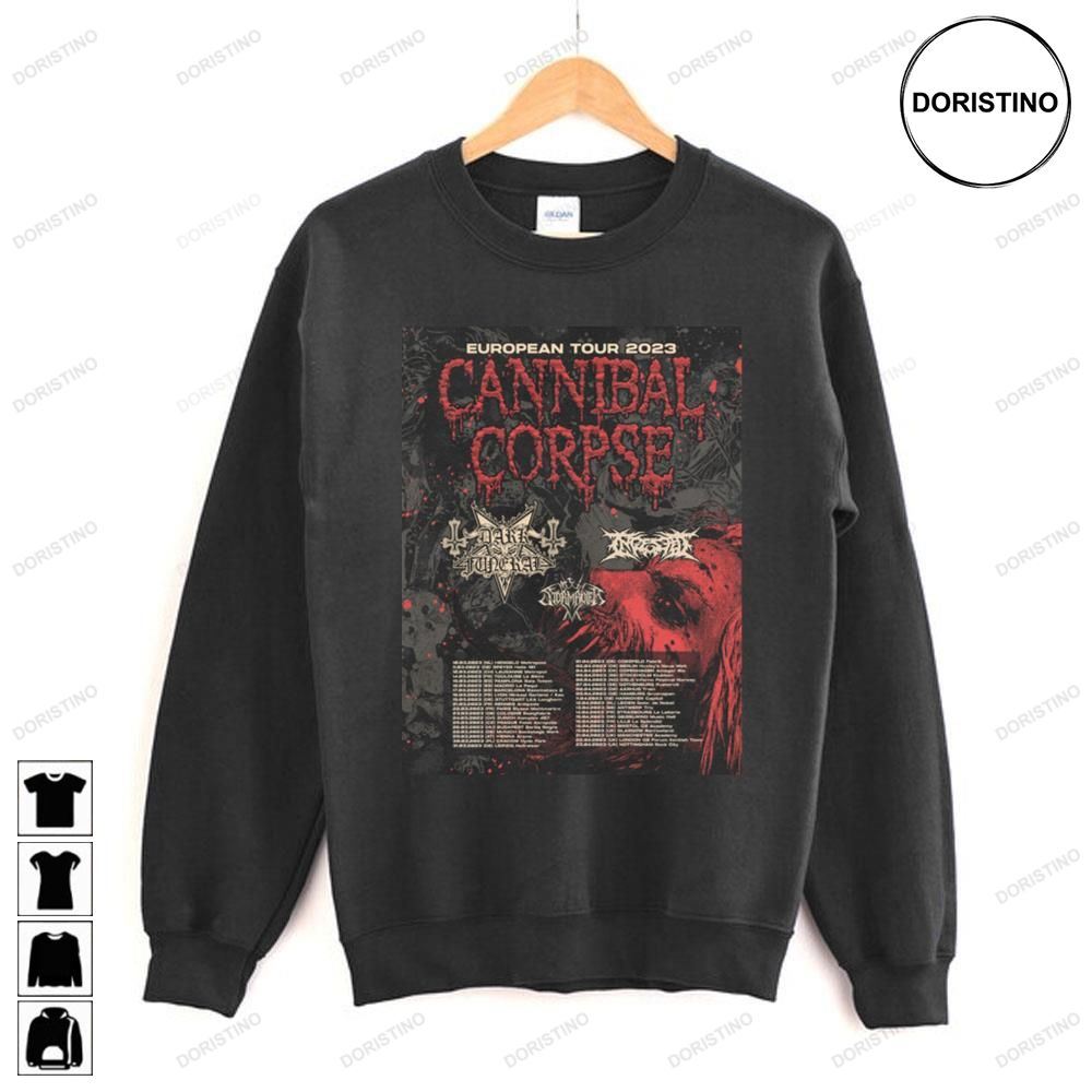 European 2023 Tour Cannibal Corpse Limited Edition T-shirts